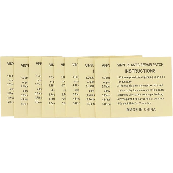 100 pièces Patch de réparation auto-adhésif Résistant à l'eau PVC Patch Transparent pour Matelas Gonflable Bouée Gonflable Jouet Gonflable beige