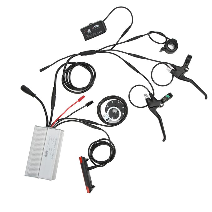 Elektrische Fiets 36V48V 30A Waterdichte Controller met S810 Display Kit voor 36V48V 1000W Motor black