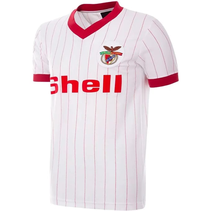 COPA - SL Benfica Uitshirt 1985/86 Retro Voetbalshirt - Heren - Wit - M