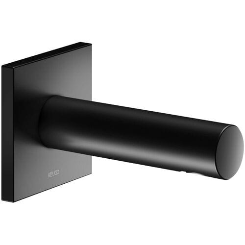 Keuco IXMO Black Selection bath spout, projection 13 cm, angular 59545370002