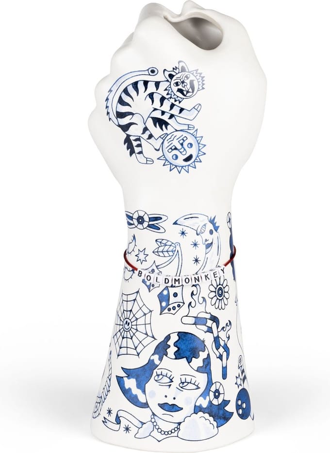 Bold Monkey Liberty Matters vaas blauw