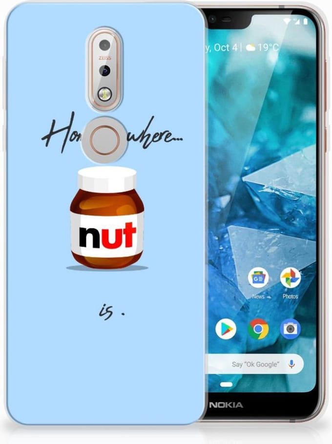 Nokia 7.1 Siliconen Case Nut Home