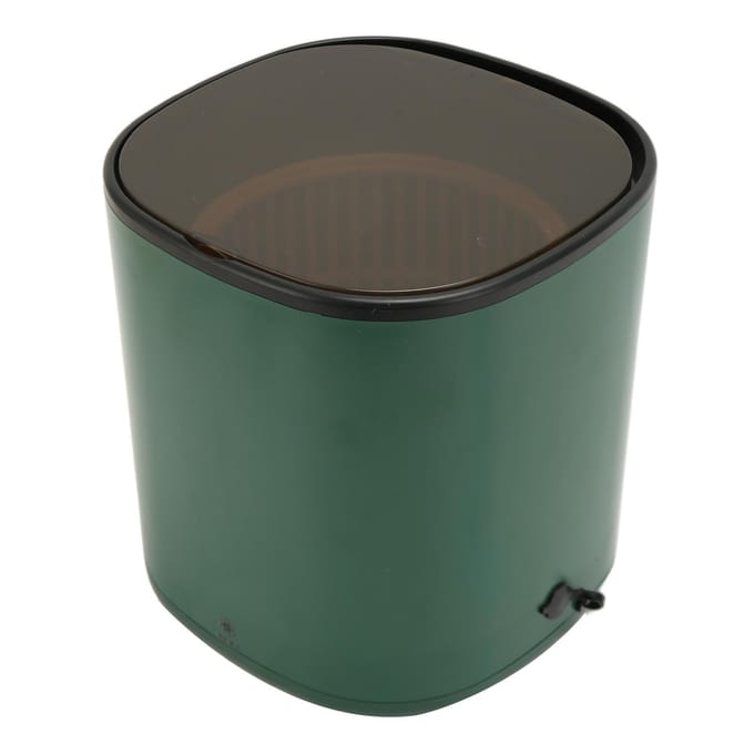 4,5L Draagbare Mini Wasmachine Blauw Licht Mini Wasmachine Turbo Wasbak met Afvoerkorf voor T black