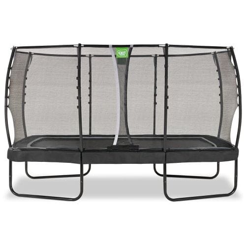 EXIT Allure Premium Trampoline 244x427cm - Op Poten - Rechthoekig - Trampoline Buiten - Voor Kinderen - Zwart