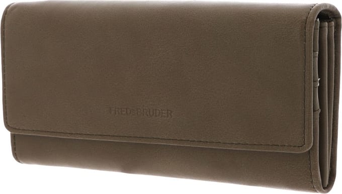 FREDsBRUDER Leren Portemonnee Jola Wallet Flappy Leaf Groene