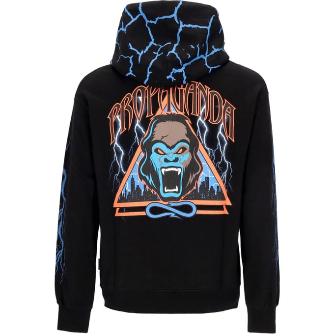 Lichtgewicht herensweatshirt met capuchon Triangle Gorilla Hoodie zwart
