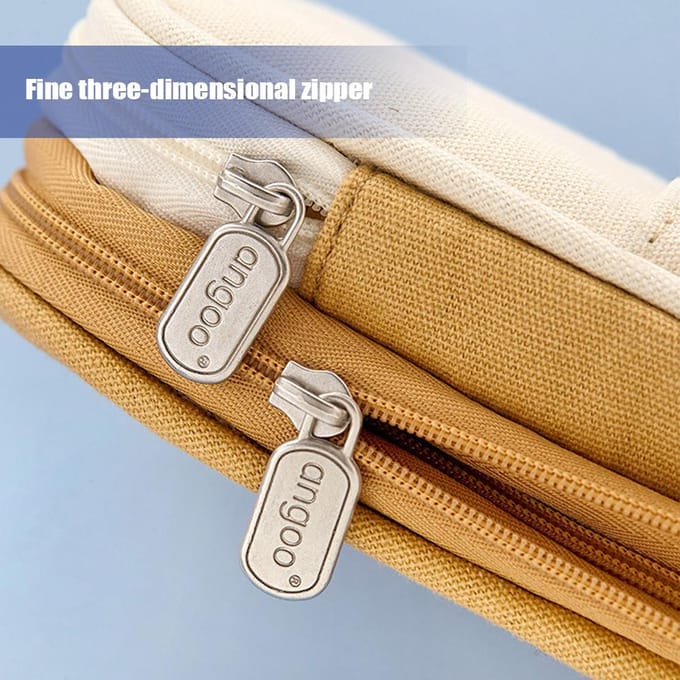 Uitbreidbare etui met grote capaciteit voor meisjes, jongens, school, esthetische potloodzakjes met ritssluiting, schattig paars