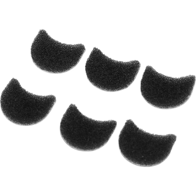 6 STUKS Actiecamera Microfoon Windkap Spons Geluidsreductie Draagbare Microfoon Windscherm voor GO 3 GO 3S black