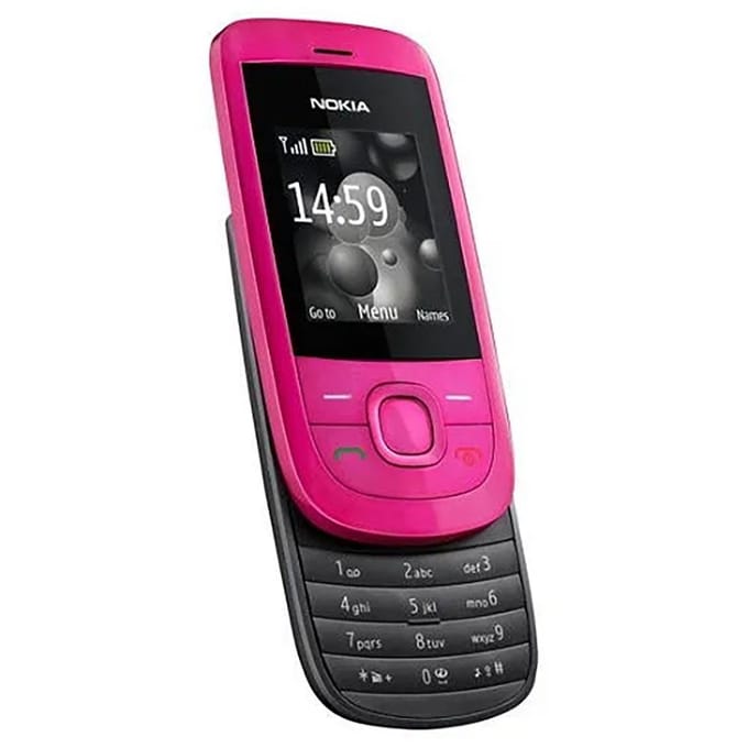 Gereviseerde Nokia Originele Nokia 2220 Slide Mobiele Telefoon Simple Set roze