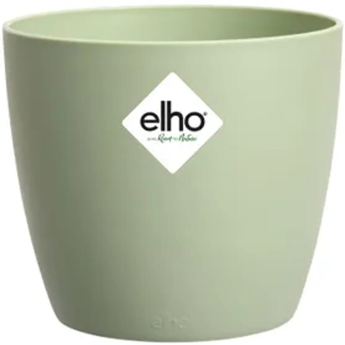 Elho Bloempot Brussels - Kunststof - Groen - 16x16x15cm