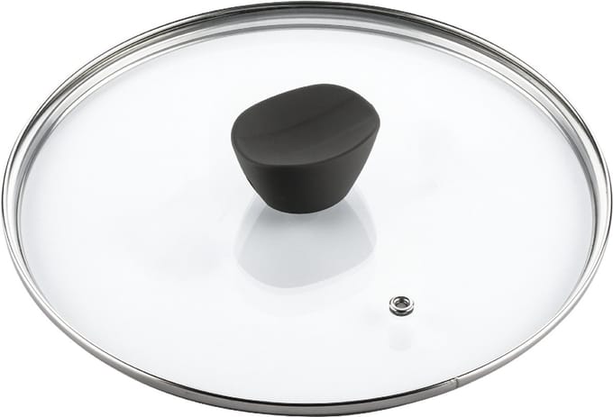 ISENVI Avon Pannendeksel Glas - 20 cm - Glazen Deksel met Stoomgaatje - Pandeksel