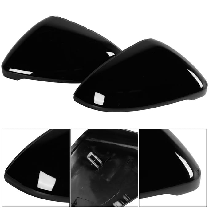 Coque de rétroviseur noir brillant pour VW Golf MK7 2014+ gray