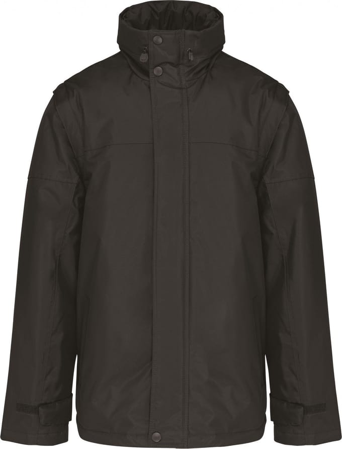 Kariban Jack met afneembare mouwen heren K693 - Dark Grey - S