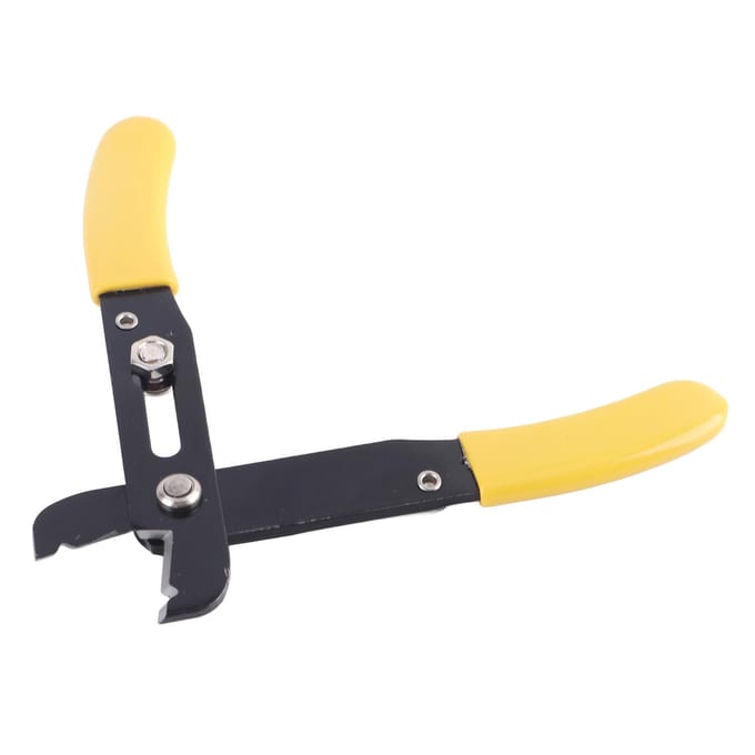 5 Inch Draadstriptang Efficiënte Verstelbare Draadknipkniptang Rubberen Handvat Draadknip- Stripgereedschap voor Thuis yellow