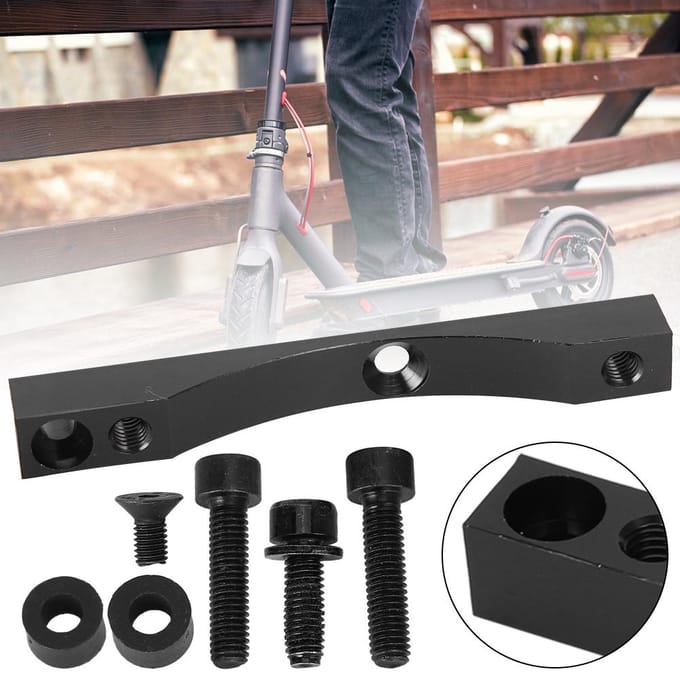 Aluminiumlegering Olie Rem Vervangingsbasis Beugel voor XIAOMI Scooter Conversie Accessoire black