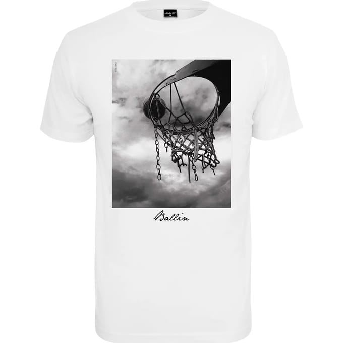 Mister Tee - Ballin 2.0 Heren Tshirt - L - Wit