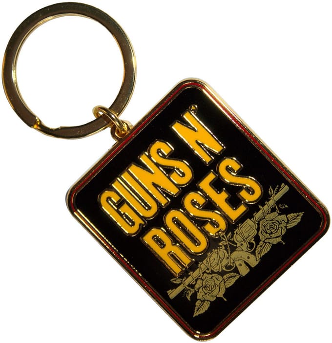 Guns N' Roses - Stacked Black - Sleutelhanger