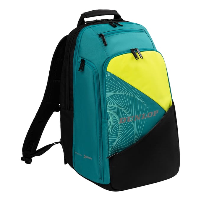 Dunlop- SX Performance Backpack- Tennistas- Teal/Black/Yellow