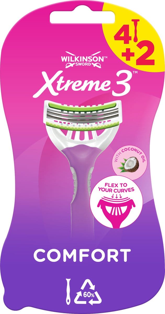 Wilkinson Sword Xtreme 3 Beauty - 6 stuks - Scheermesjes