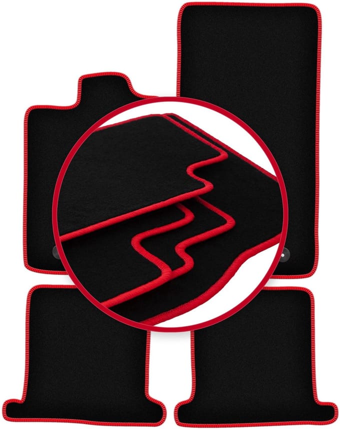 CARLUX-RED automatten voor: Jaguar XK coupé (2006-2014)