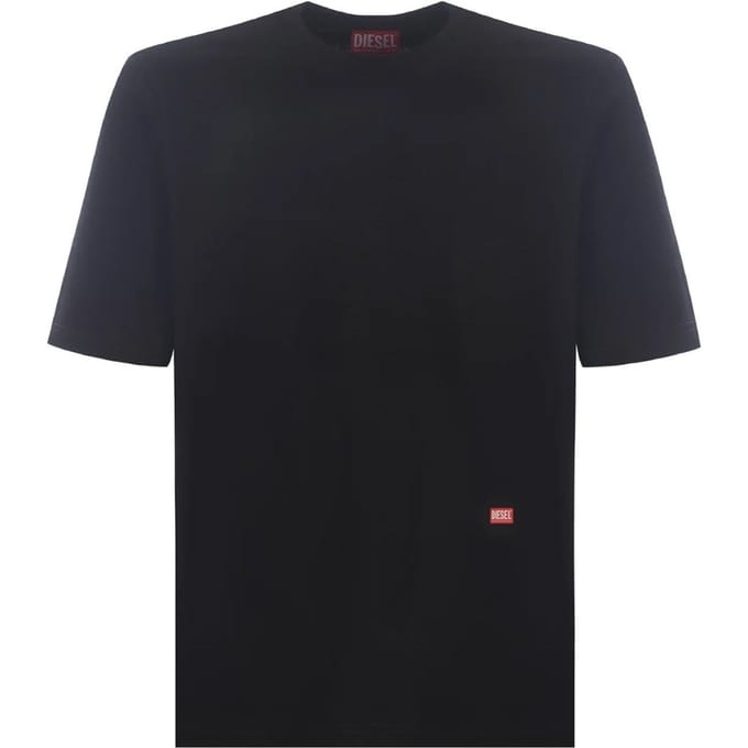 Diesel Graffiti Block Logo Zwart T-shirt