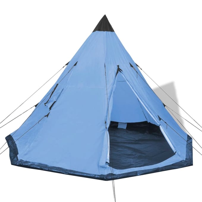 vidaXL - Tent - 4-persoons - blauw