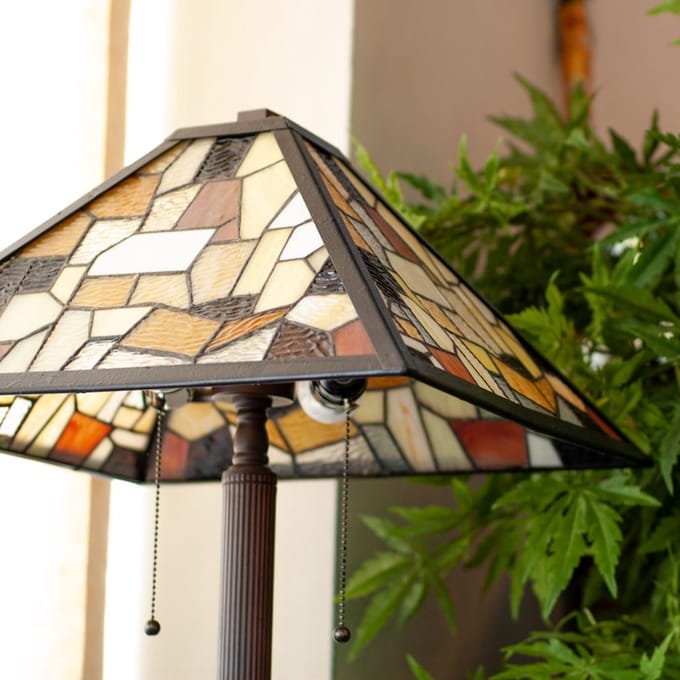 Tiffany Vloerlamp Fallingwater - Art Deco Trade
