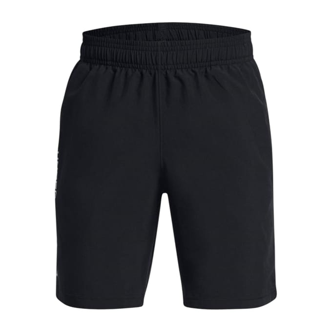 Under Armour Technische geweven korte broek met logo voor jongens (Zwart)