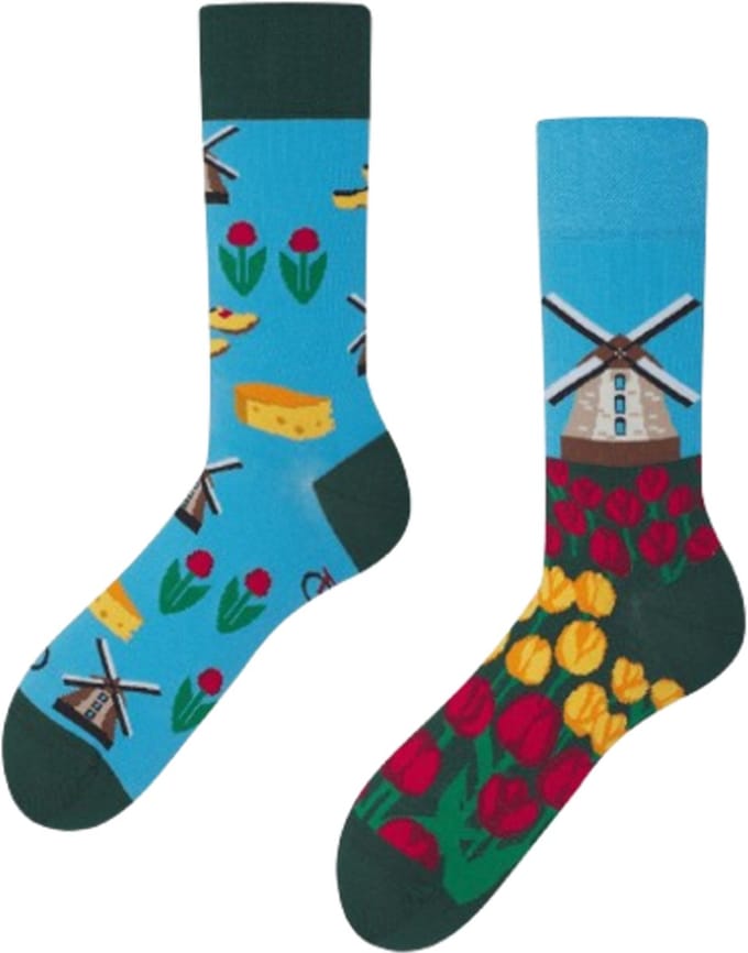 Many Mornings unisex sokken - Dutch Tulips - Unisex - Maat: 43 - 46