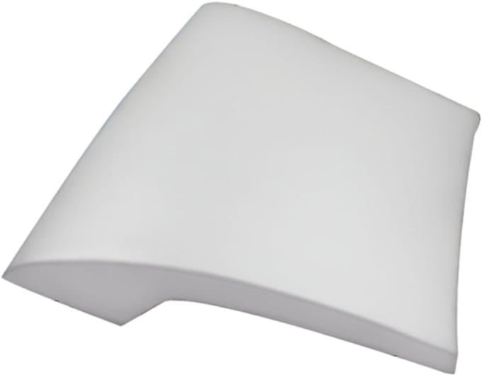 Zeza Deluxe Badkussen - 37x34cm - groot - model - wit