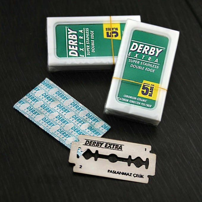 Derby Extra Dubbele Rand Vervanging Handleiding Scheermes Blades (10 Mesjes)