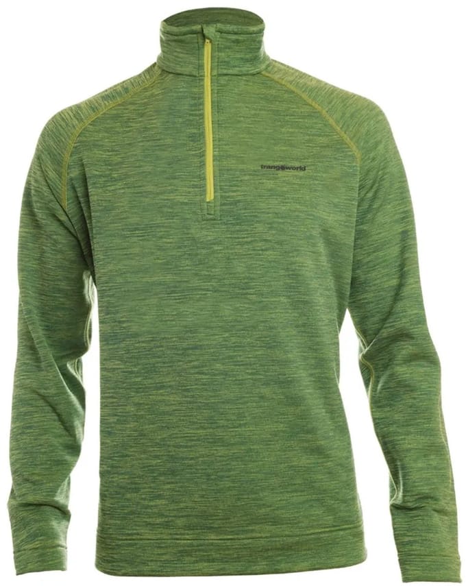 Trangoworld Qoruq 45 Fleece Met Halve Rits Groen XL Man