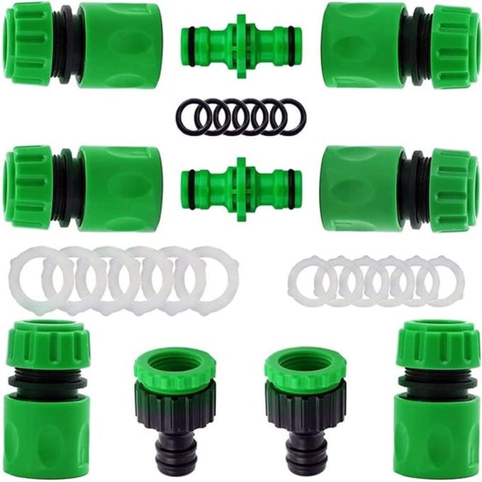 Allecto - Slangkoppeling Set - Tuinslangaccessoires - Duurzaam en