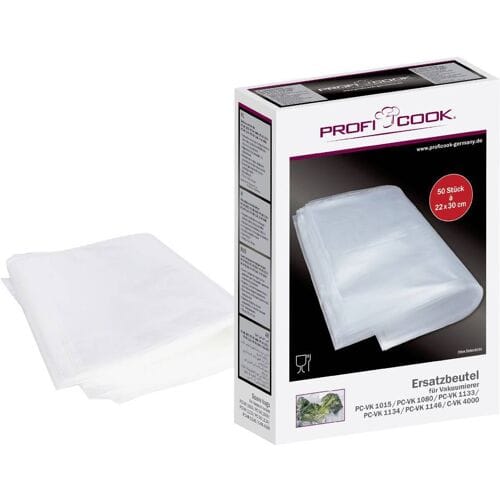 Profi Cook 8910151 50x vacuümzak klein 22 x 30 cm.