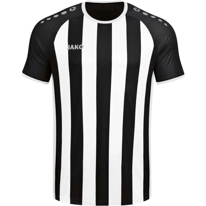 Jako Inter Shirt Korte Mouw Heren - Zilver / Wit / Zwart | Maat: S