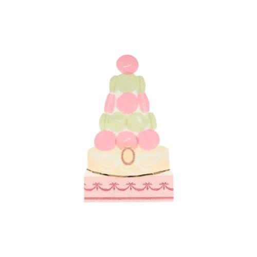 Meri meri x ladurée - servetten macaron piramide 16 stuks, paris