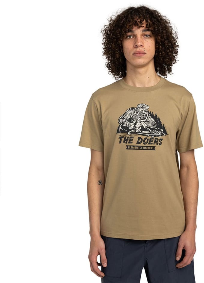Element Timber Shaper T-shirt Met Korte Mouwen Groen S Man