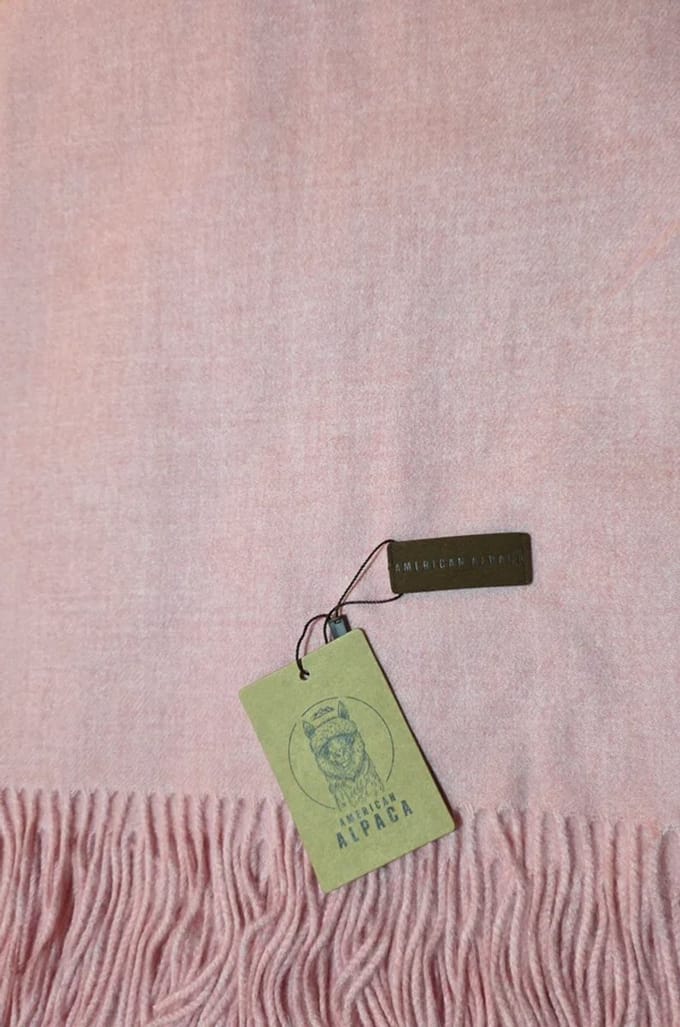 Alpaca American Sjaal - Roze