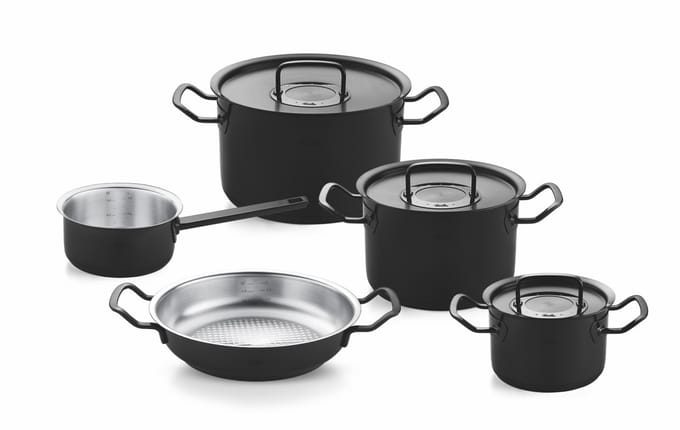 Fissler Original-Profi Collection® Shadow Line 5 delig set pannenset zwart