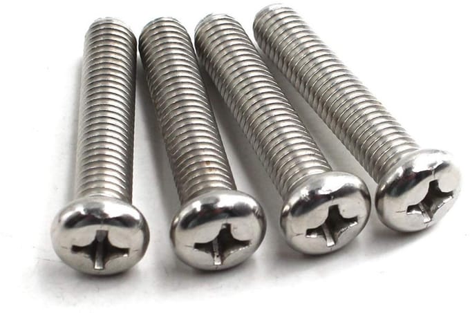 M3x6 Kruis Schroeven van RVS - 100 Stuks - Geschikt voor Machinebouw, Bevestigen en Montage