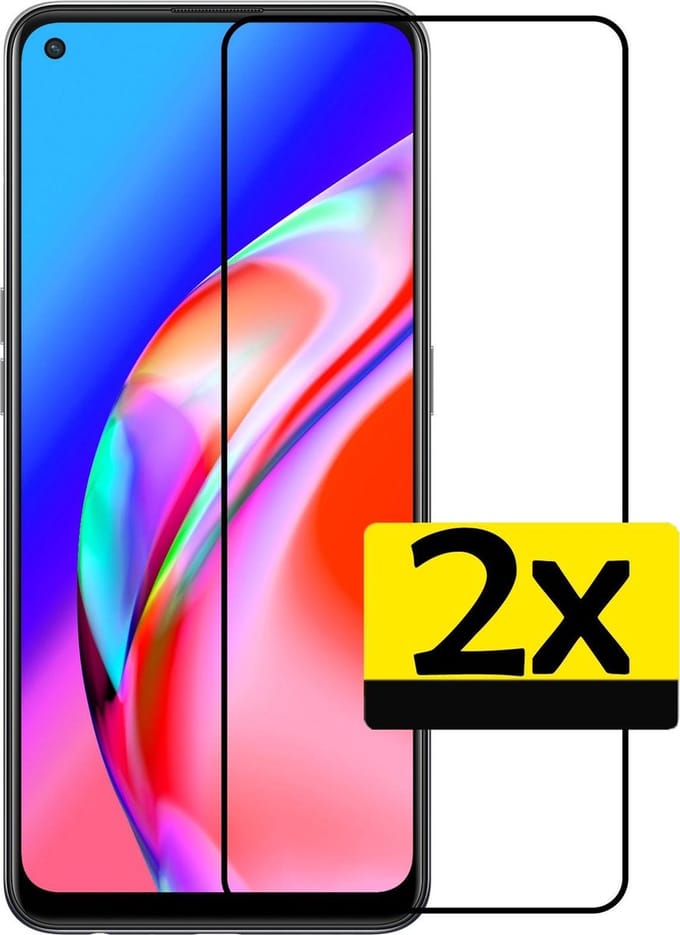Screenprotector - Geschikt voor OPPO A94 - 2 Stuks - Full Cover - Beschermglas - Gehard Glas - Tempered Glass - Screen Protector