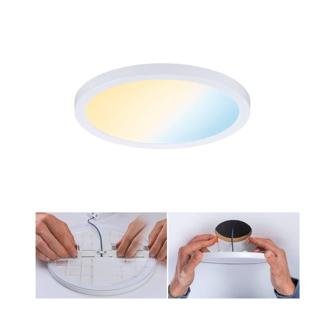 VariFit LED-inbouwpaneel Smart Home Zigbee 3.0 Areo IP44 rond 175 mm 13W 1200lm Tunable White Wit dimbaar