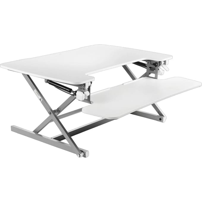 Vantage Flexdesk PC Werkplaats – Zit/Sta Bureau Converter – 89 x 59 cm – Verstelbaar 14–50 cm