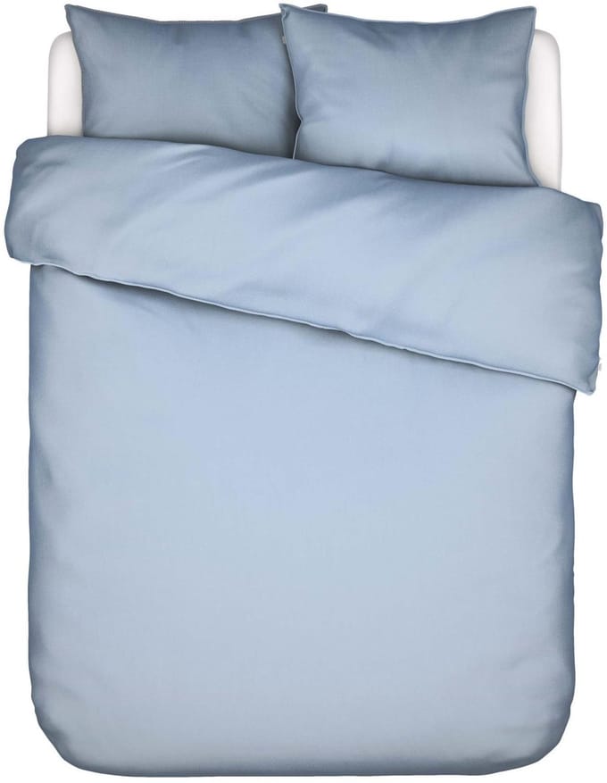 Essenza Minte Dekbedovertrek Katoensatijn Ijsblauw - Tweepersoons – 200x200/220 cm