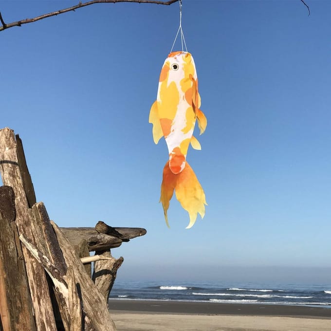 Grote Vlieger Vis Decoratie Windzak Koi - 75 cm