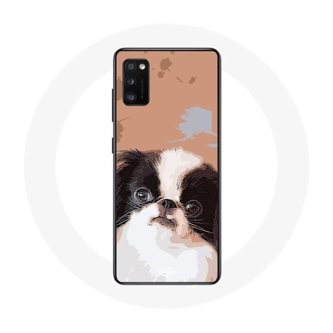 Coque pour Samsung Galaxy S20 Épagneul japonais Noir et Blanc Race de chiens