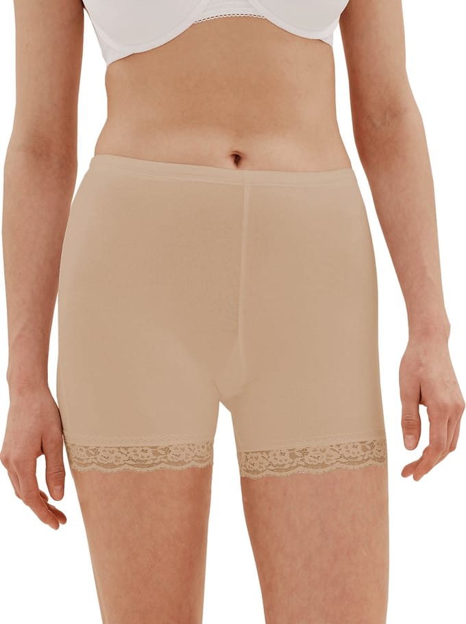 Dames boxershorts Fine Woman 3 pack beige M