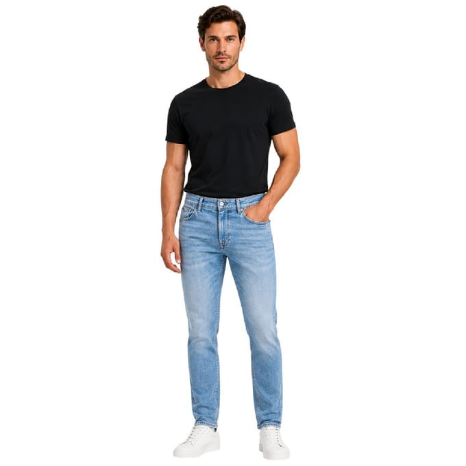 Boss Delano-jeans voor heren, slim fit (Medium Blauw)