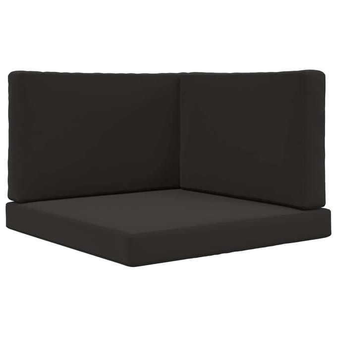 vidaXL - Buitenbankkussen - Polyester - Zwart - 80 - x - 80 - cm