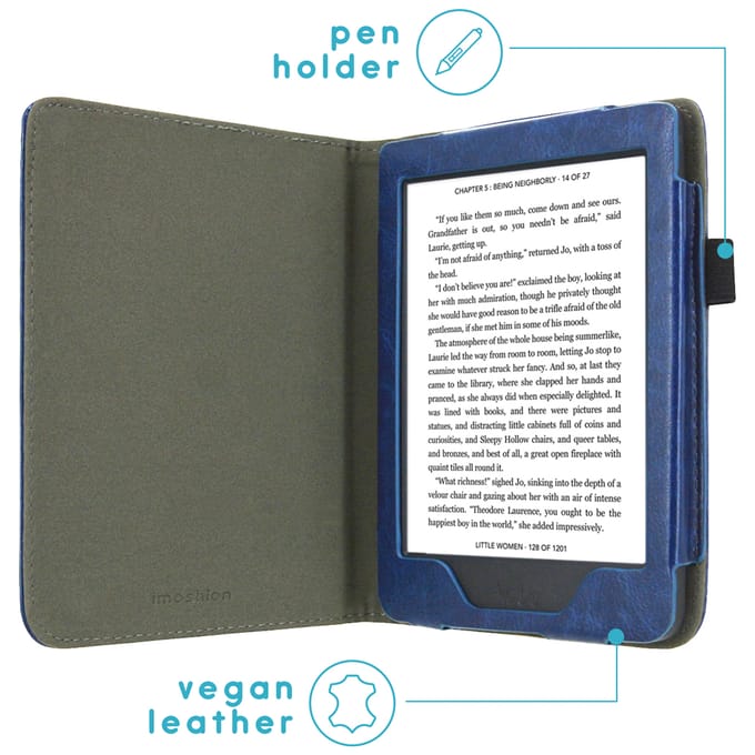 imoshion Vegan Leather Bookcase voor de Kobo Nia - Donkerblauw